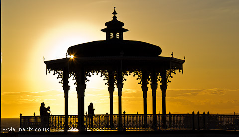 Brighton Bandstand Sunset